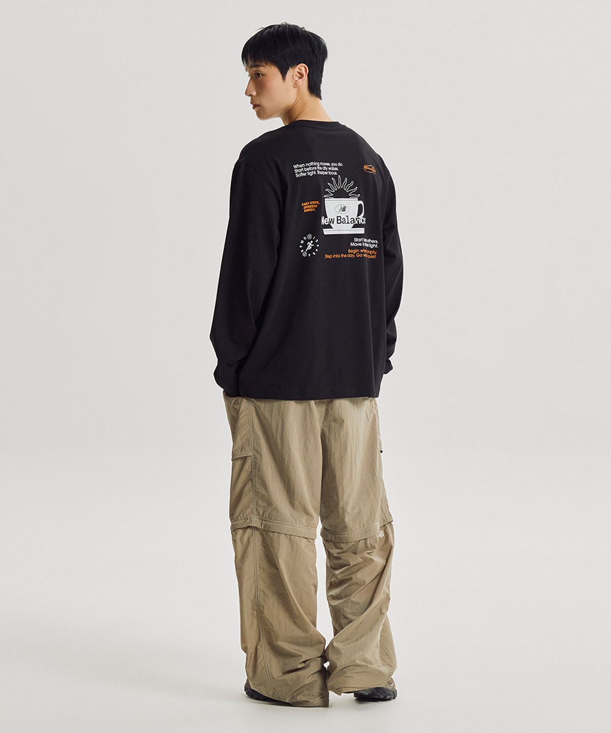 뉴발란스(NEW BALANCE) NBNDG31853 / UNI 모닝레이브 긴팔티 (BLACK)