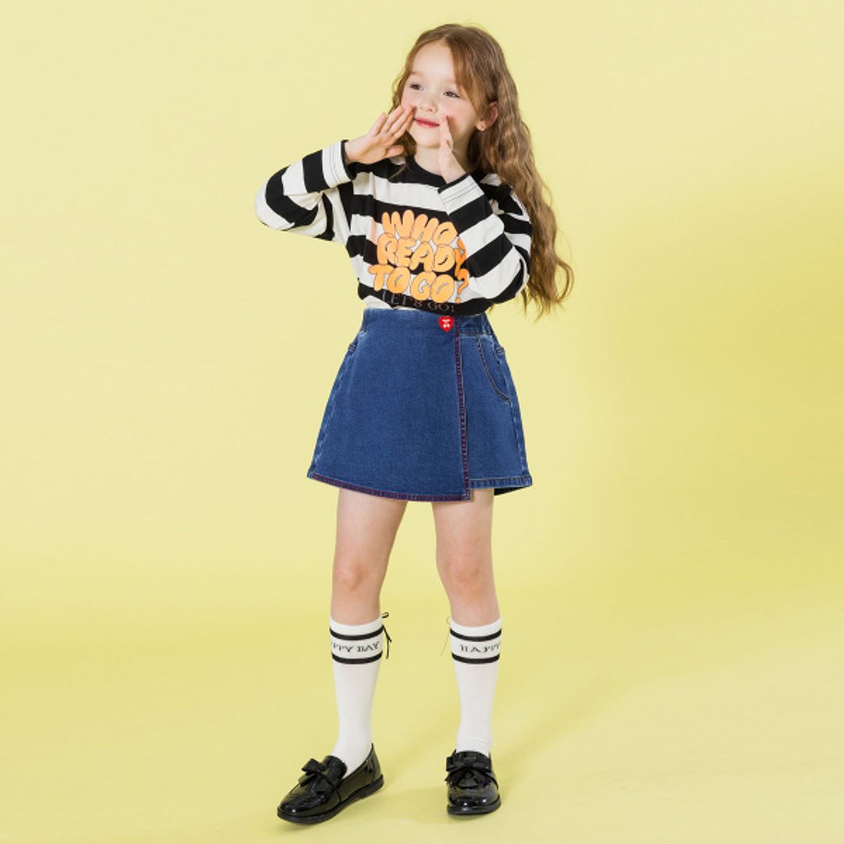 아이러브제이(I LOVE J) 포시 데님 랩스커트 팬츠 JXSPT26