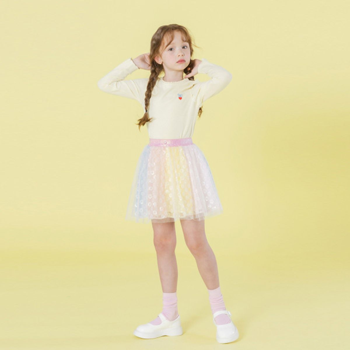 아이러브제이(I LOVE J) 비엔트 골지 티 JXSTO48