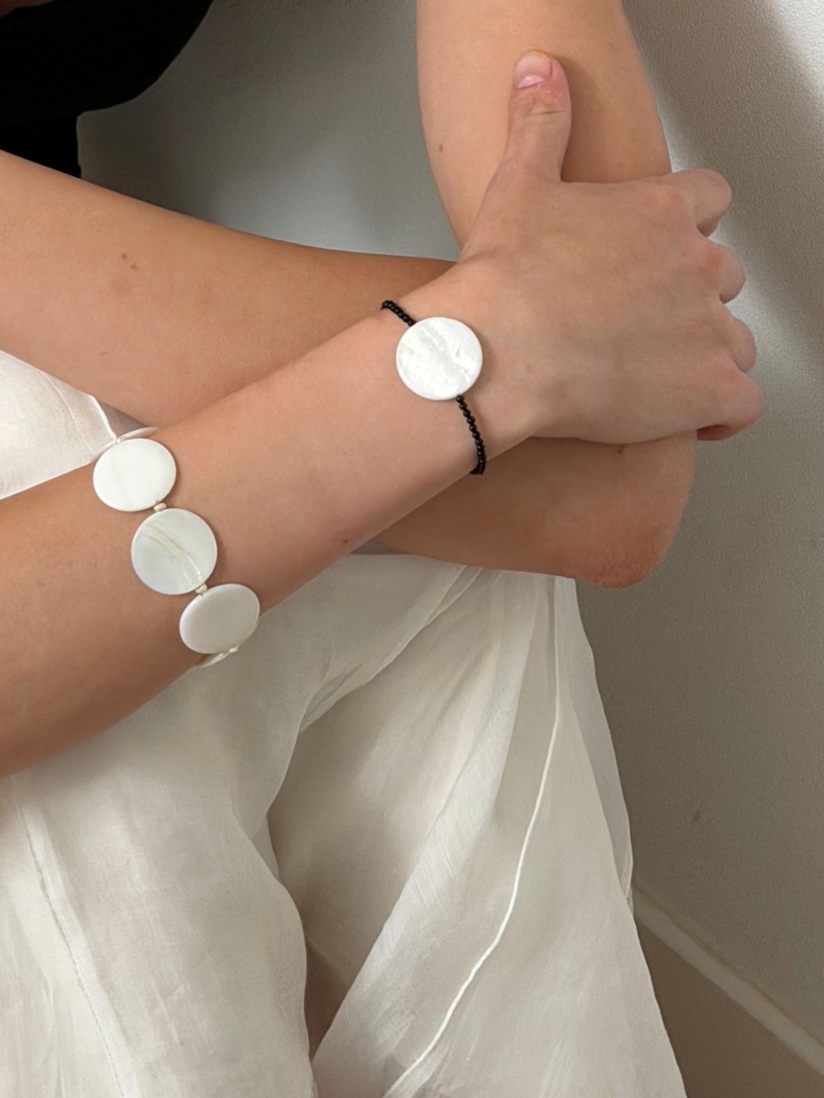 러브미몬스터(LOVE ME MONSTER) Moon Pearl Bracelet (L262MBC030)