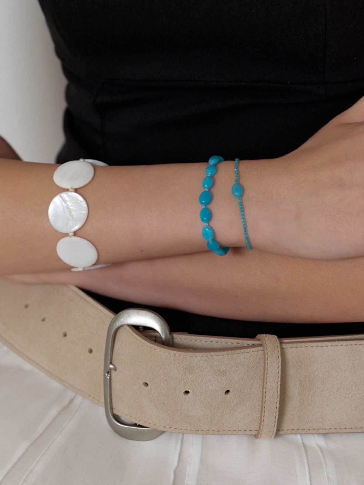 러브미몬스터(LOVE ME MONSTER) Moon Pearl Bracelet (L262MBC030)