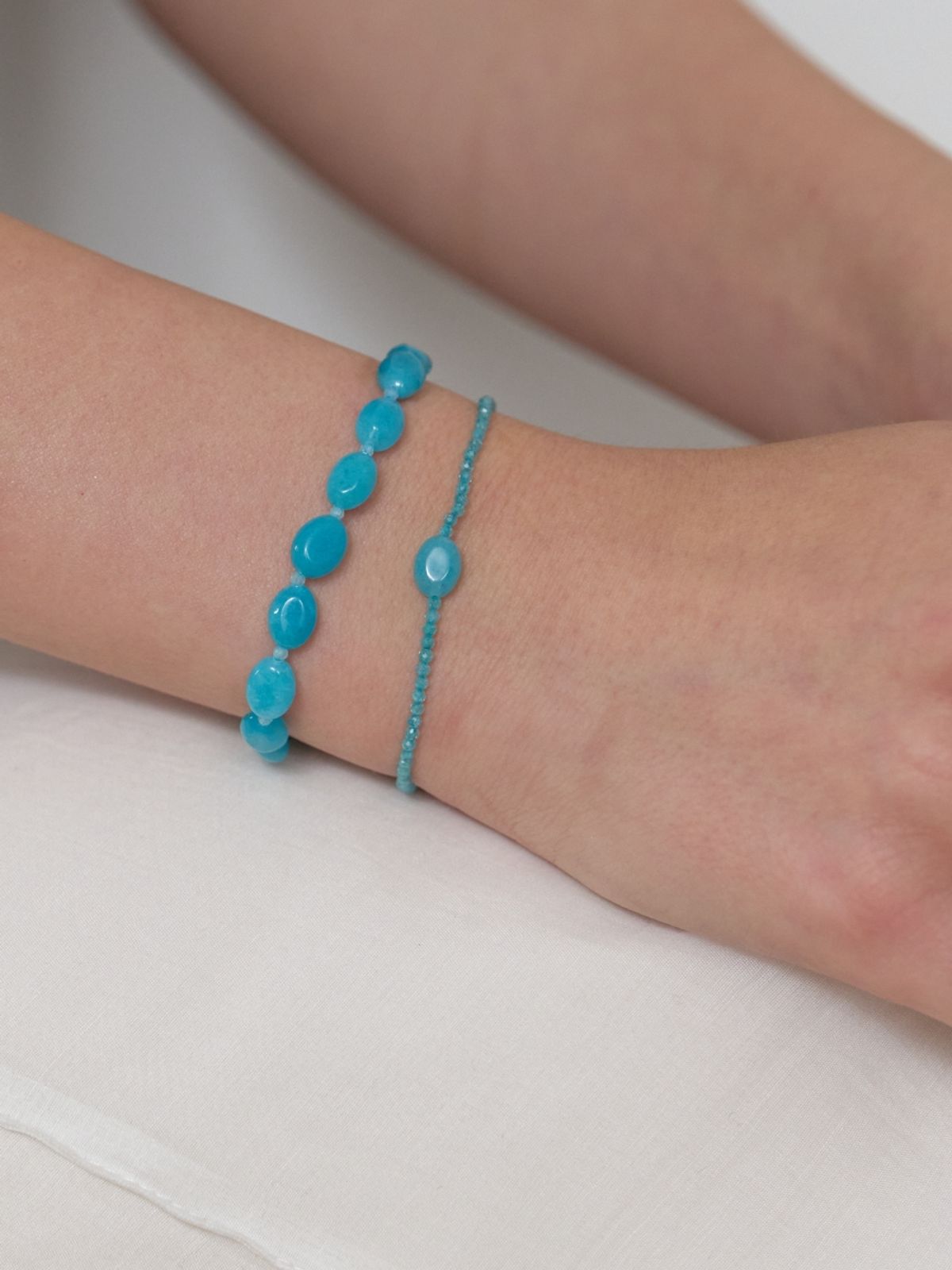 러브미몬스터(LOVE ME MONSTER) Mint Jade Lace Bracelet (L262MBC040)