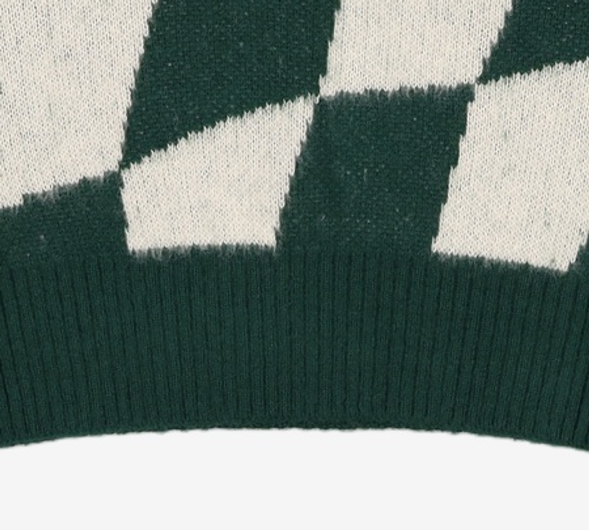 비전스트릿웨어(VISION STREETWEAR) VSW Brushed Checker Knit Green M