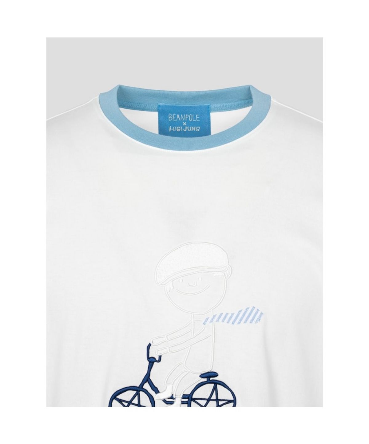 빈폴 멘(BEANPOLE MEN) [정희기] 링거 반소매 티셔츠  화이트