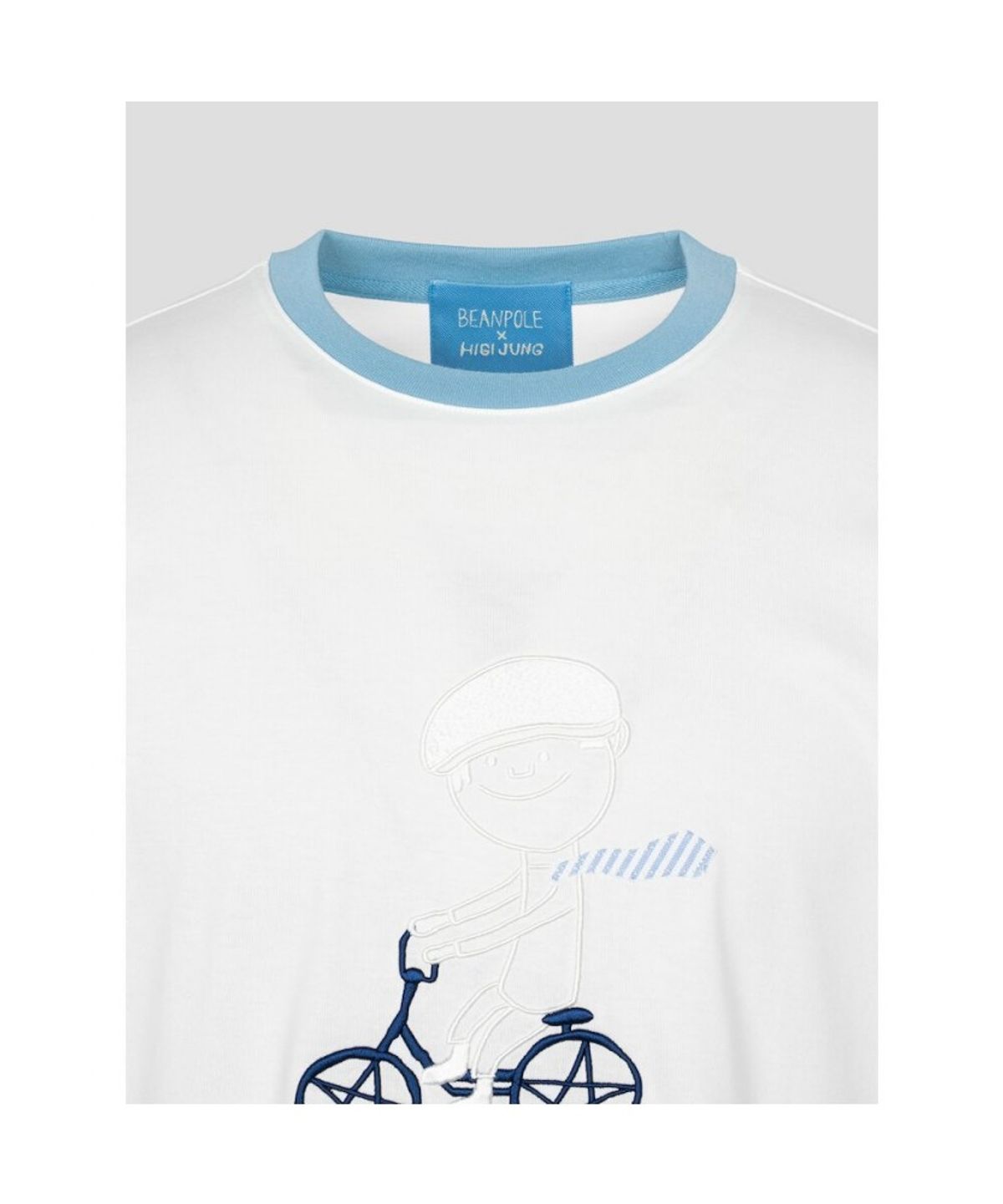 빈폴 멘(BEANPOLE MEN) [정희기] 링거 반소매 티셔츠  화이트