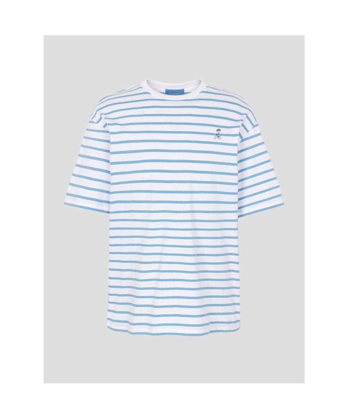 빈폴 멘(BEANPOLE MEN) [정희기] 스트라이프 반소매 티셔츠  화이트