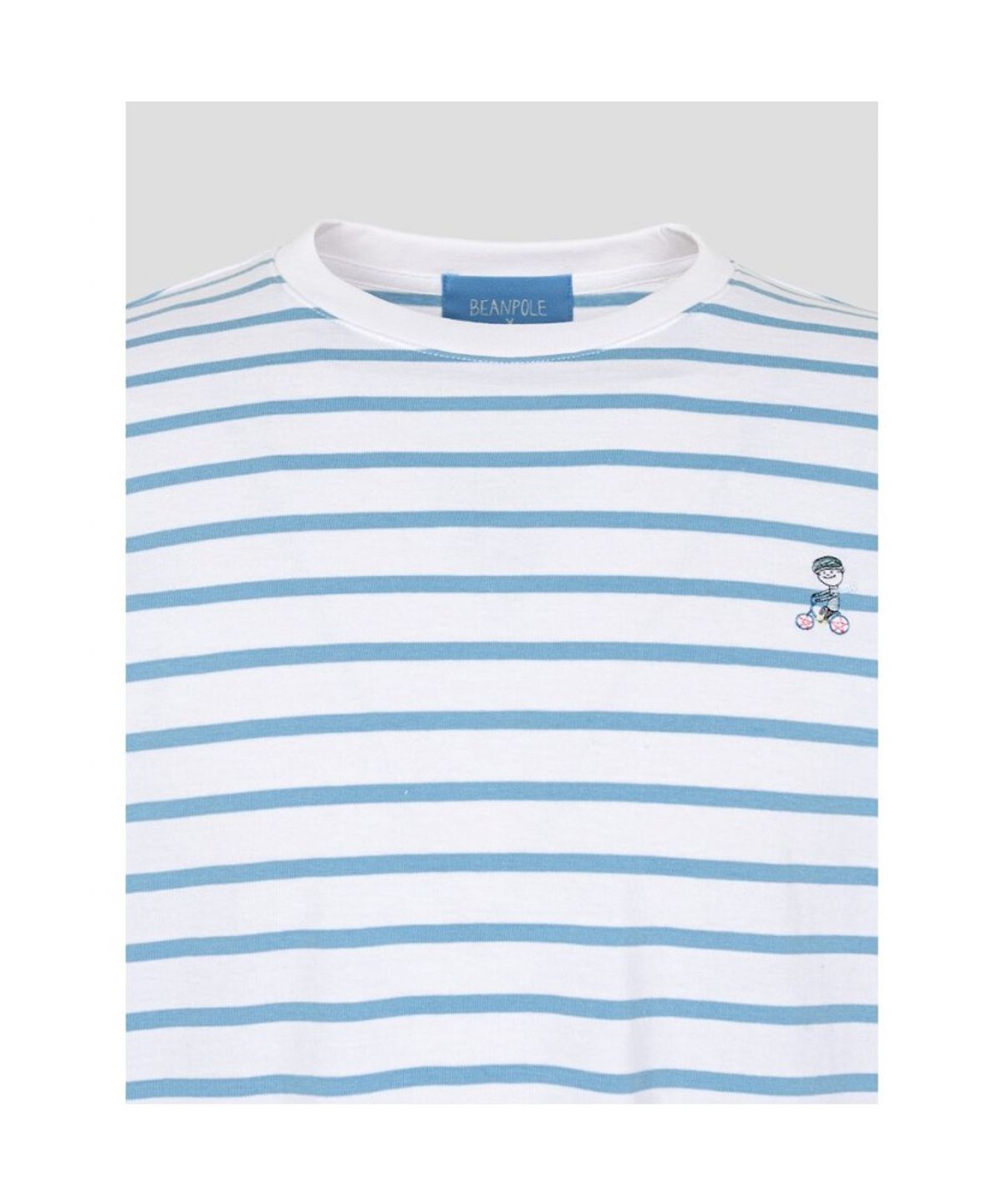 빈폴 멘(BEANPOLE MEN) [정희기] 스트라이프 반소매 티셔츠  화이트