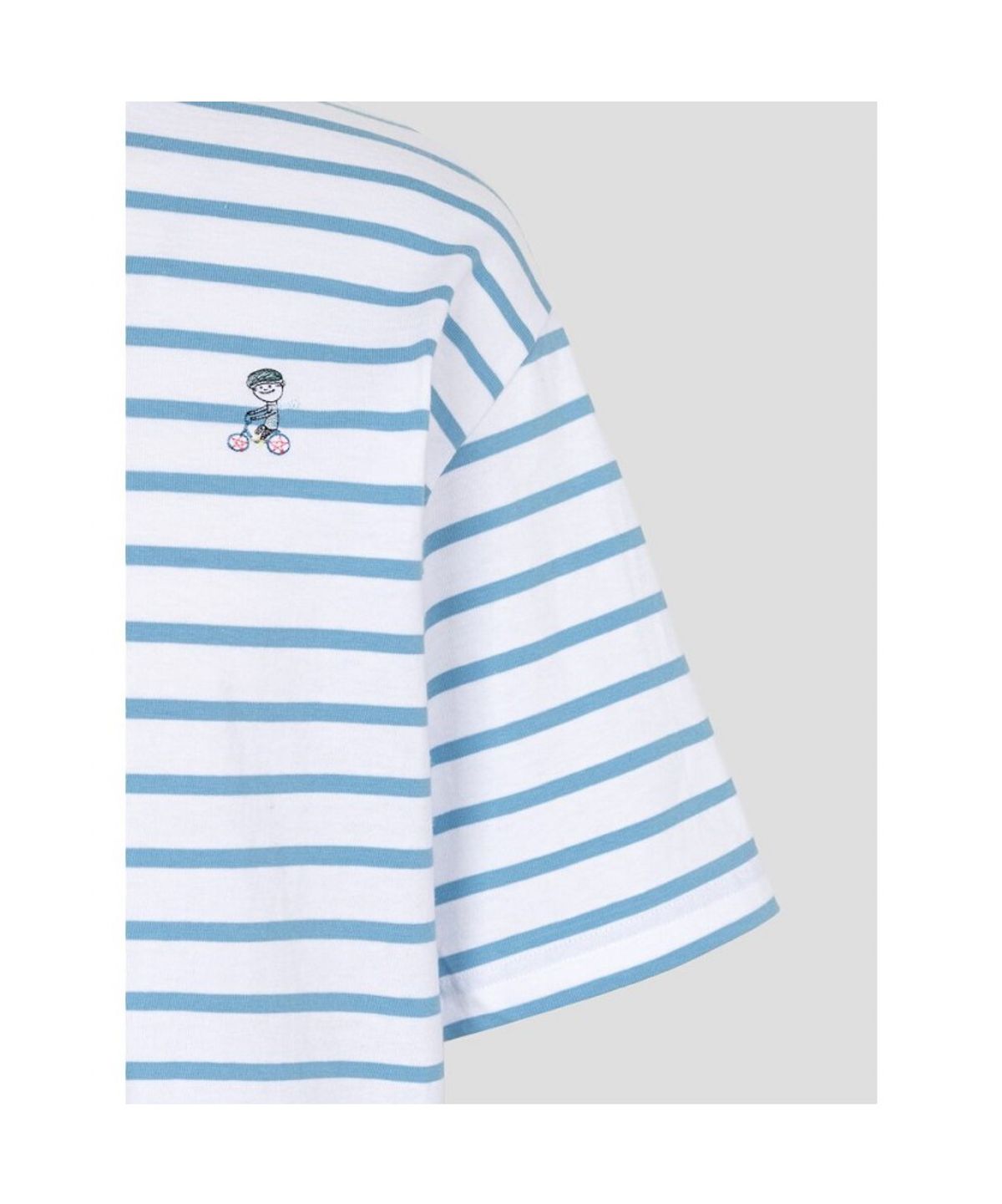 빈폴 멘(BEANPOLE MEN) [정희기] 스트라이프 반소매 티셔츠  화이트