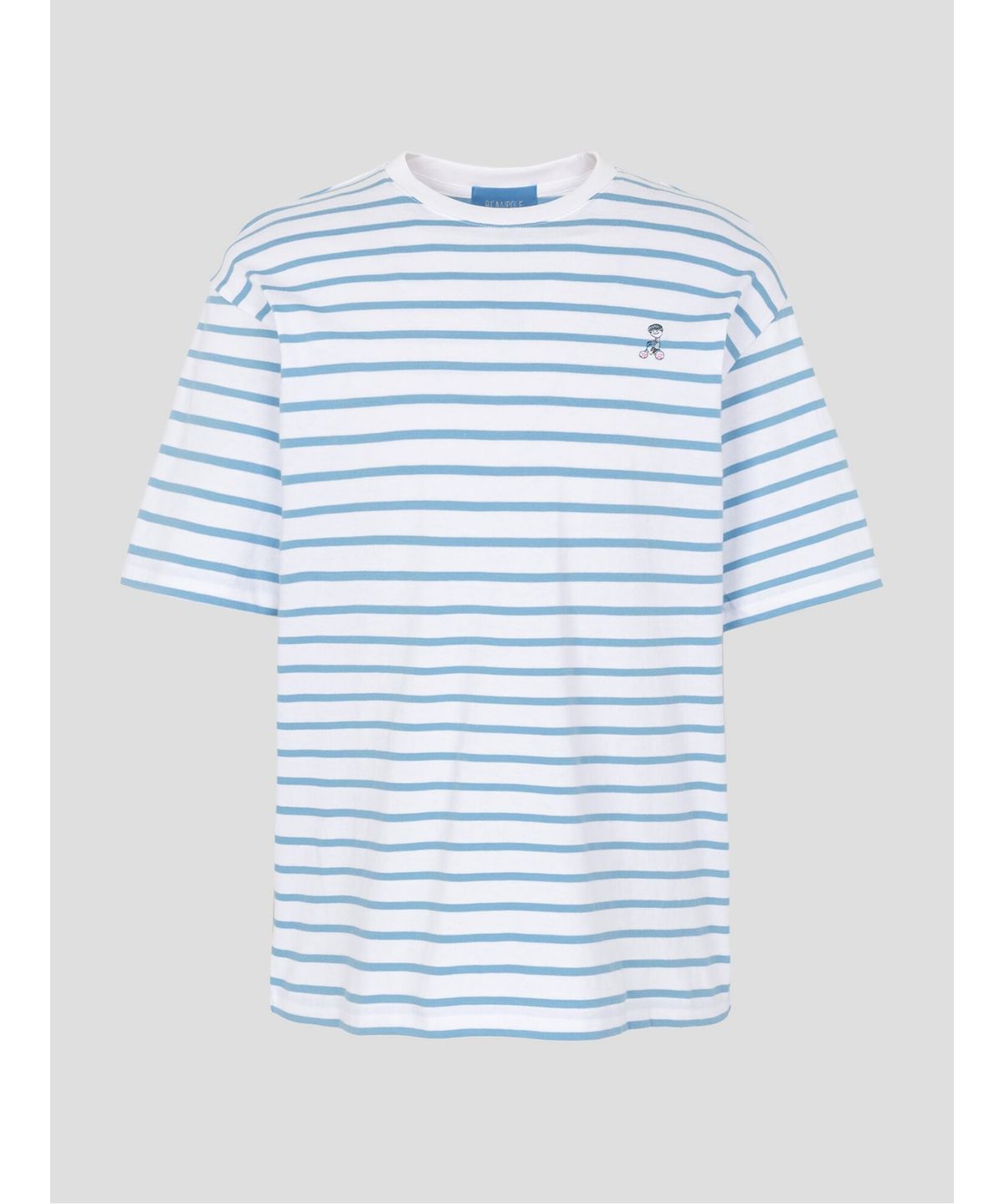 빈폴 멘(BEANPOLE MEN) [정희기] 스트라이프 반소매 티셔츠  화이트