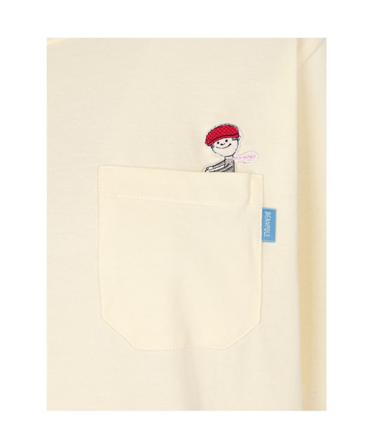 빈폴 레이디스(BEANPOLE LADIES) [정희기] 포켓 반소매 티셔츠  옐로우 (BF6742K02E)