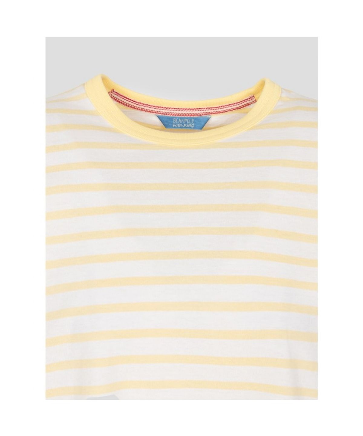 빈폴 레이디스(BEANPOLE LADIES) [정희기] 스트라이프 반소매 티셔츠  옐로우 (BF6742K03E)