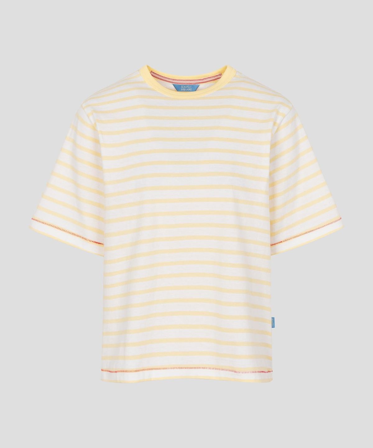 빈폴 레이디스(BEANPOLE LADIES) [정희기] 스트라이프 반소매 티셔츠  옐로우 (BF6742K03E)