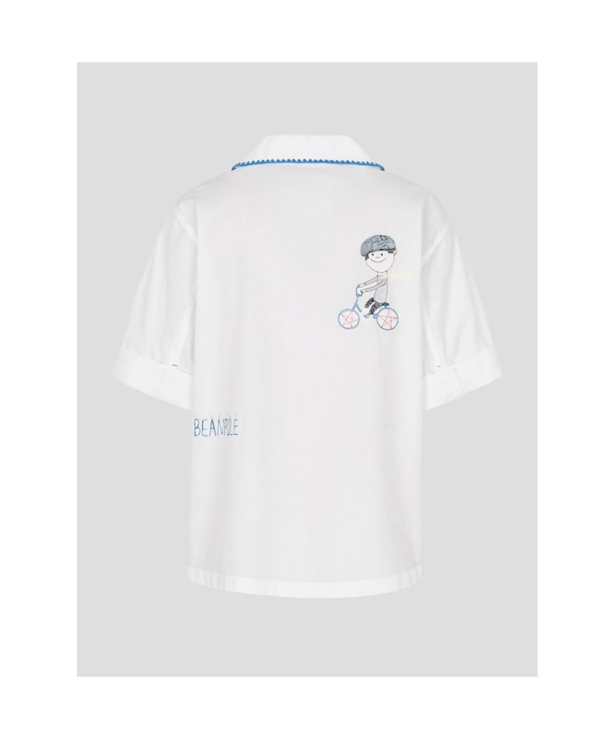빈폴 레이디스(BEANPOLE LADIES) [정희기] 오픈칼라 반소매 셔츠  아이보리 (BF6765K020)