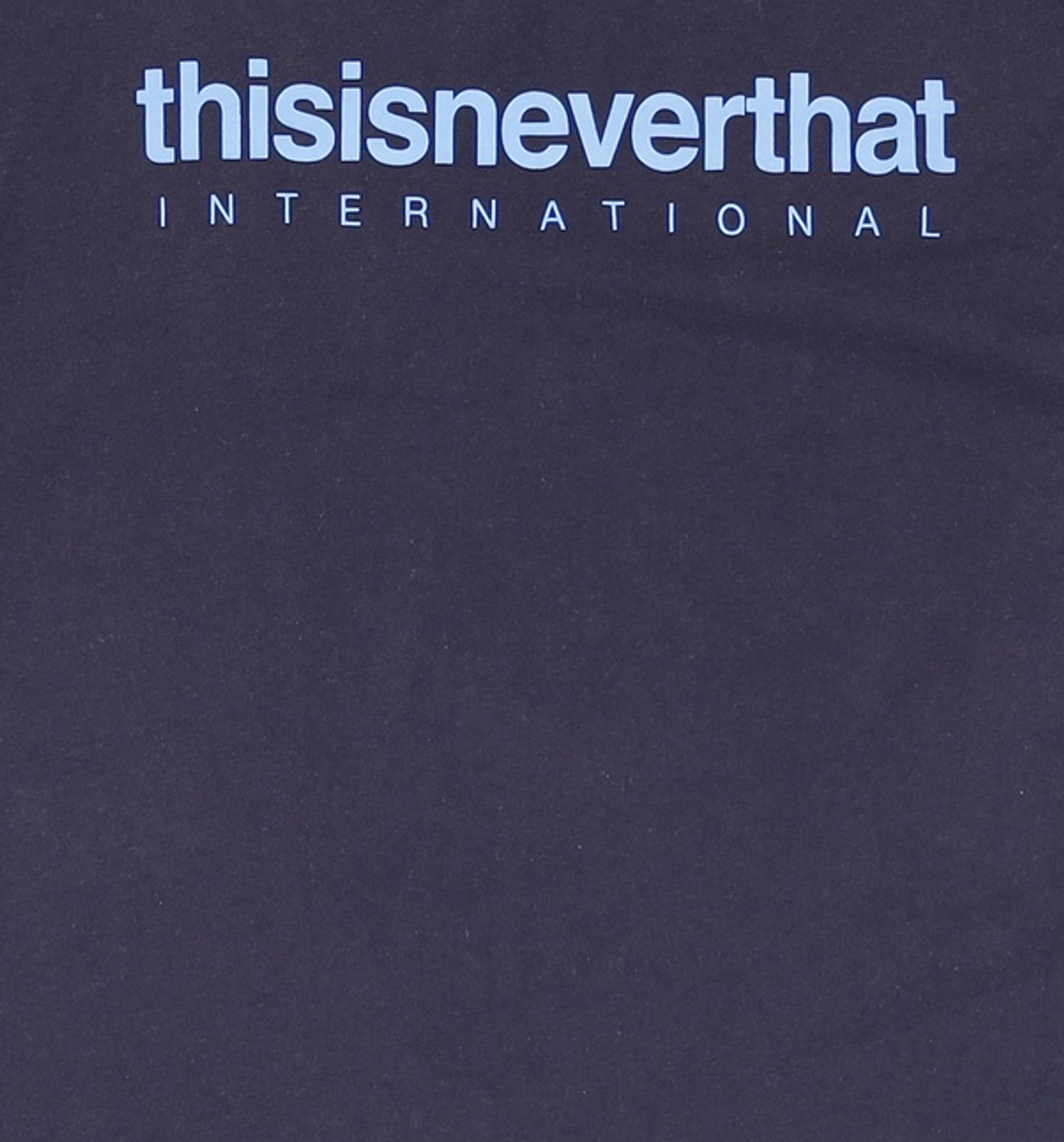 디스이즈네버댓(THISISNEVERTHAT) INTL. Logo Tee Dark Navy M