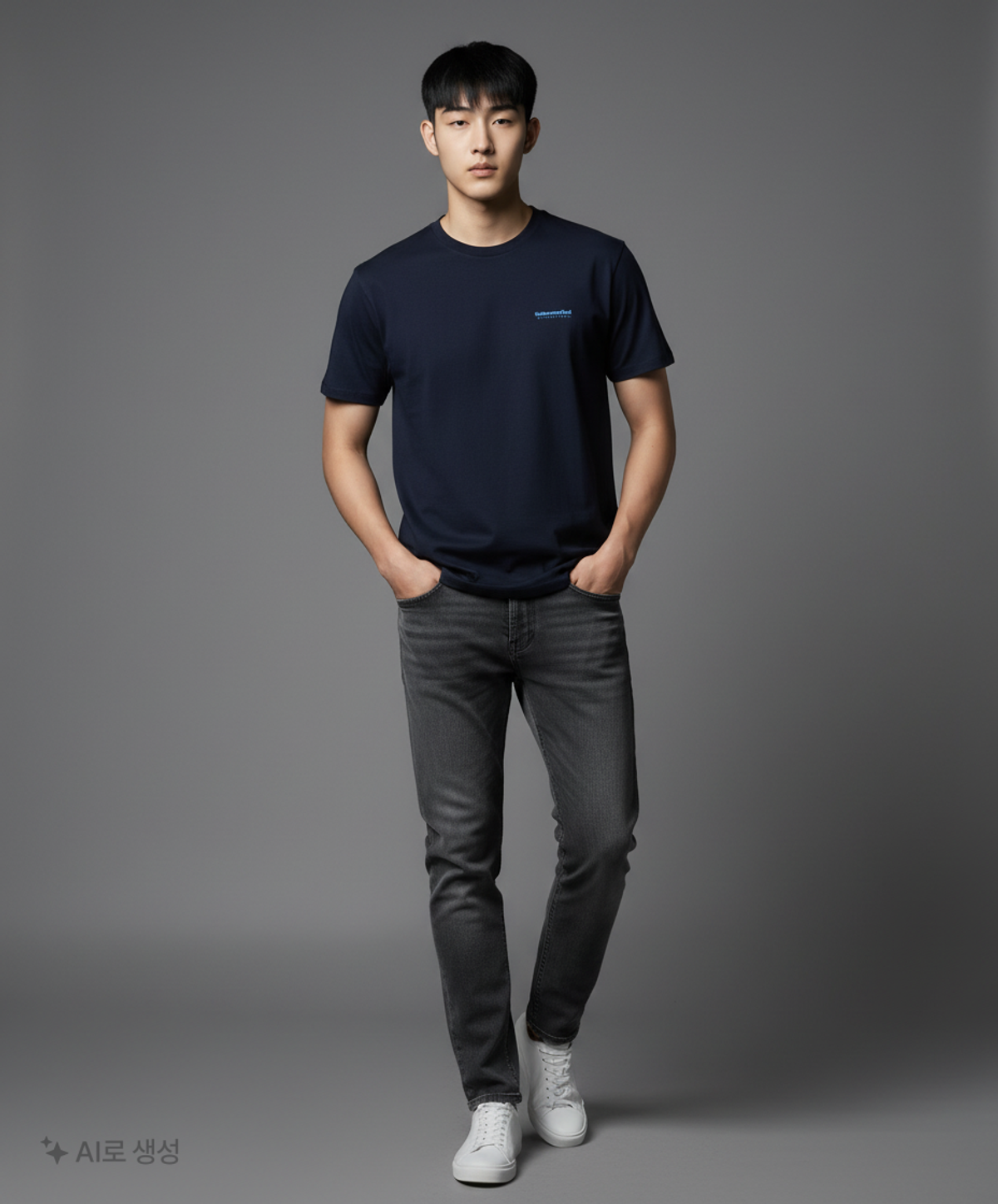 디스이즈네버댓(THISISNEVERTHAT) INTL. Logo Tee Dark Navy M