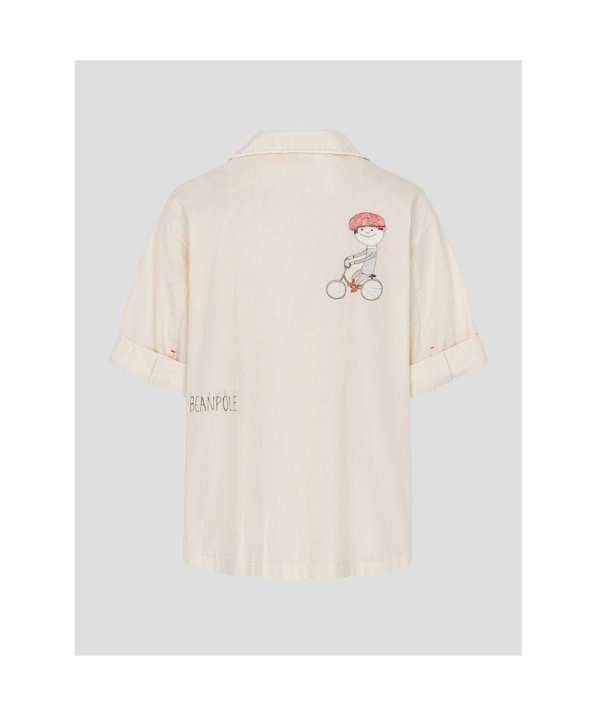 빈폴 레이디스(BEANPOLE LADIES) [정희기] 오픈칼라 반소매 셔츠  옐로우 (BF6765K02E)