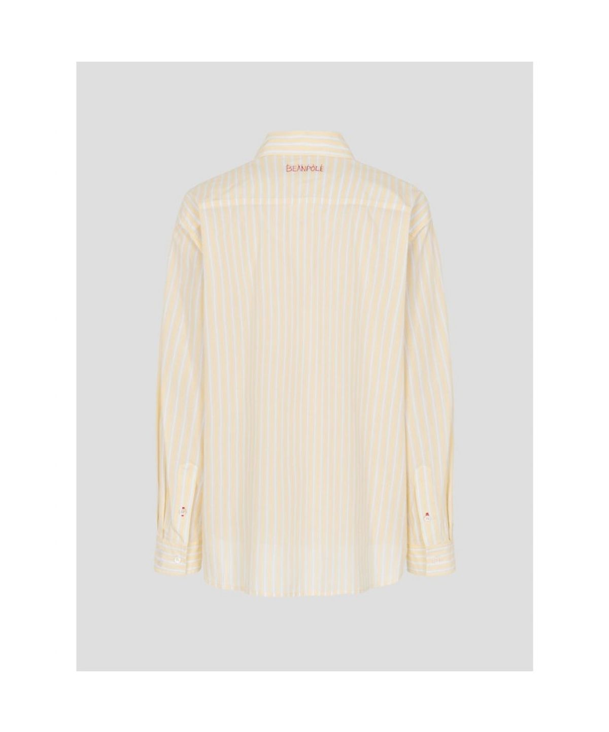 빈폴 레이디스(BEANPOLE LADIES) [정희기] 스트라이프 긴소매 셔츠  옐로우 (BF6764K01E)