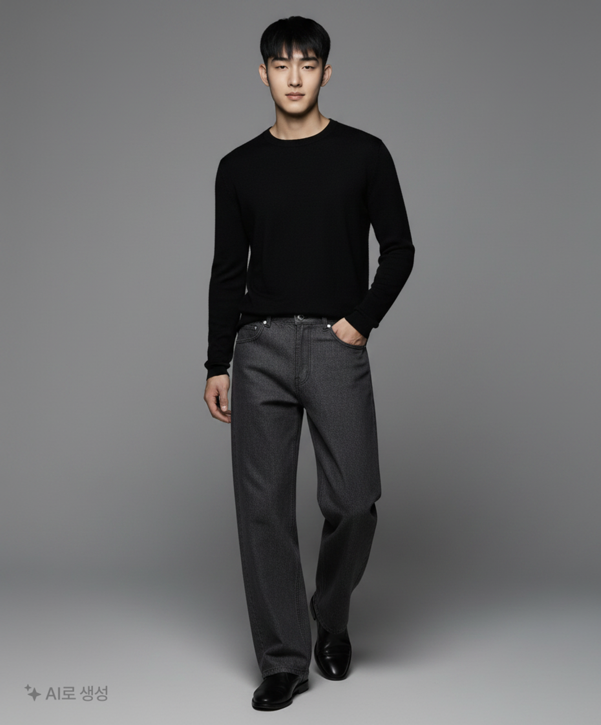 데케트(DECET) Curved Wide Jeans DCPT033CPBlack2 30