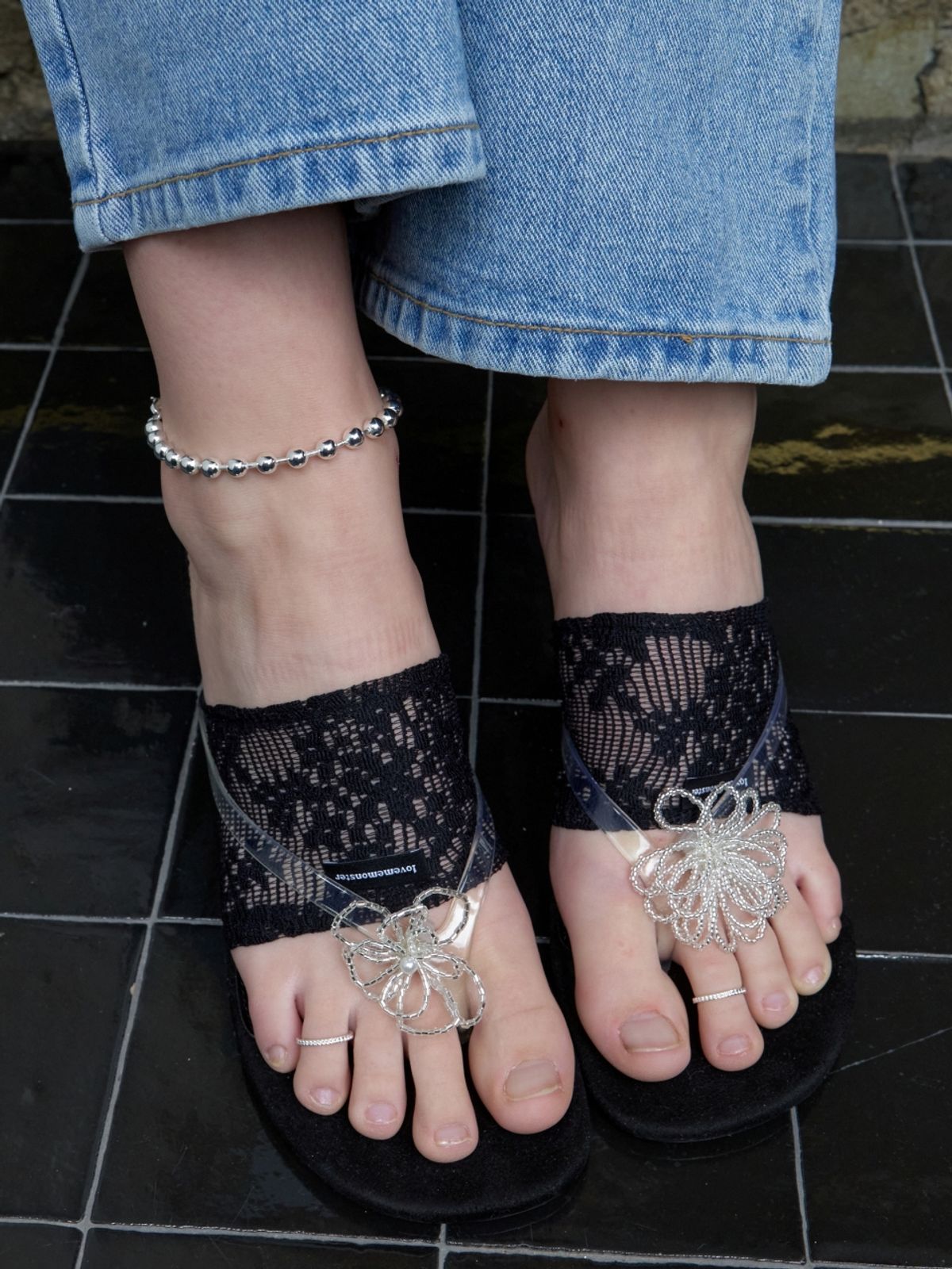 러브미몬스터(LOVE ME MONSTER) Essential 6mm Ball Chain Anklet (L262MAK010)