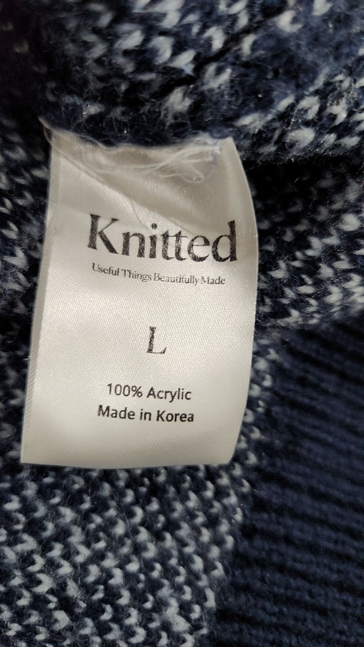 니티드(KNITTED) 니트/스웨터 L