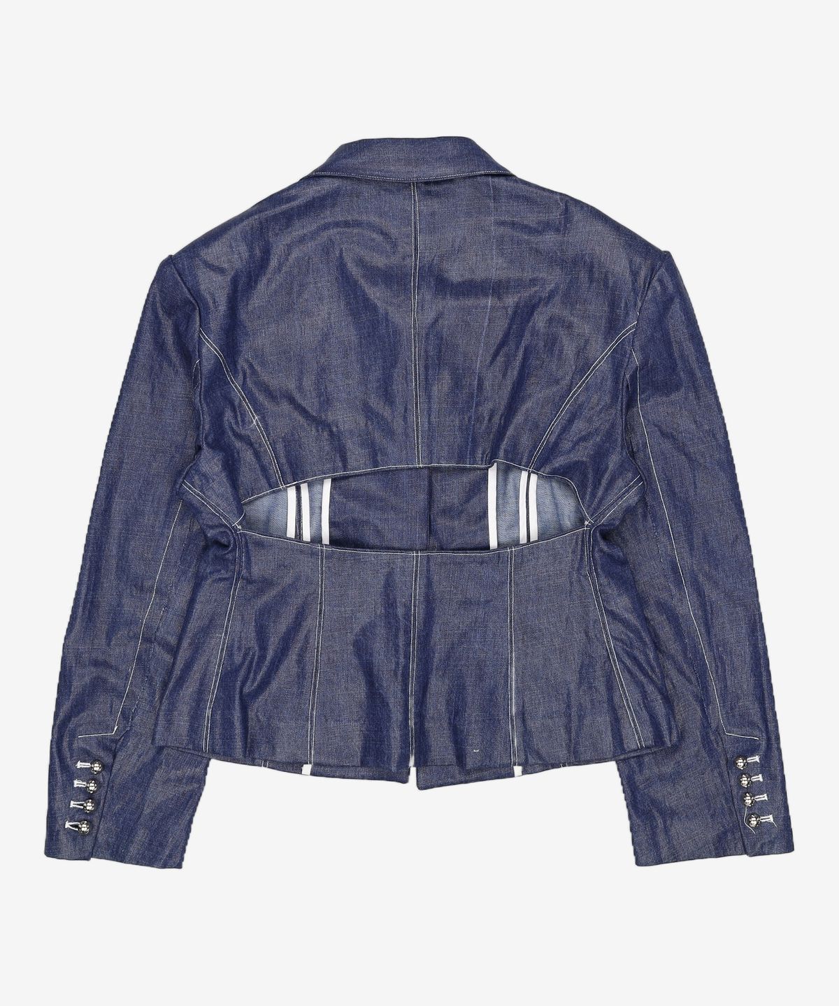 김미더영(GIMMETHEYOUNG) G_COATING BACK SLIT JACKET / NAVY M