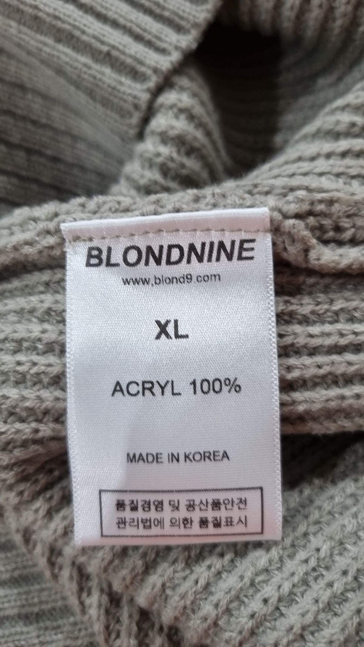 블론드나인(BLOND9) 니트/스웨터 XL