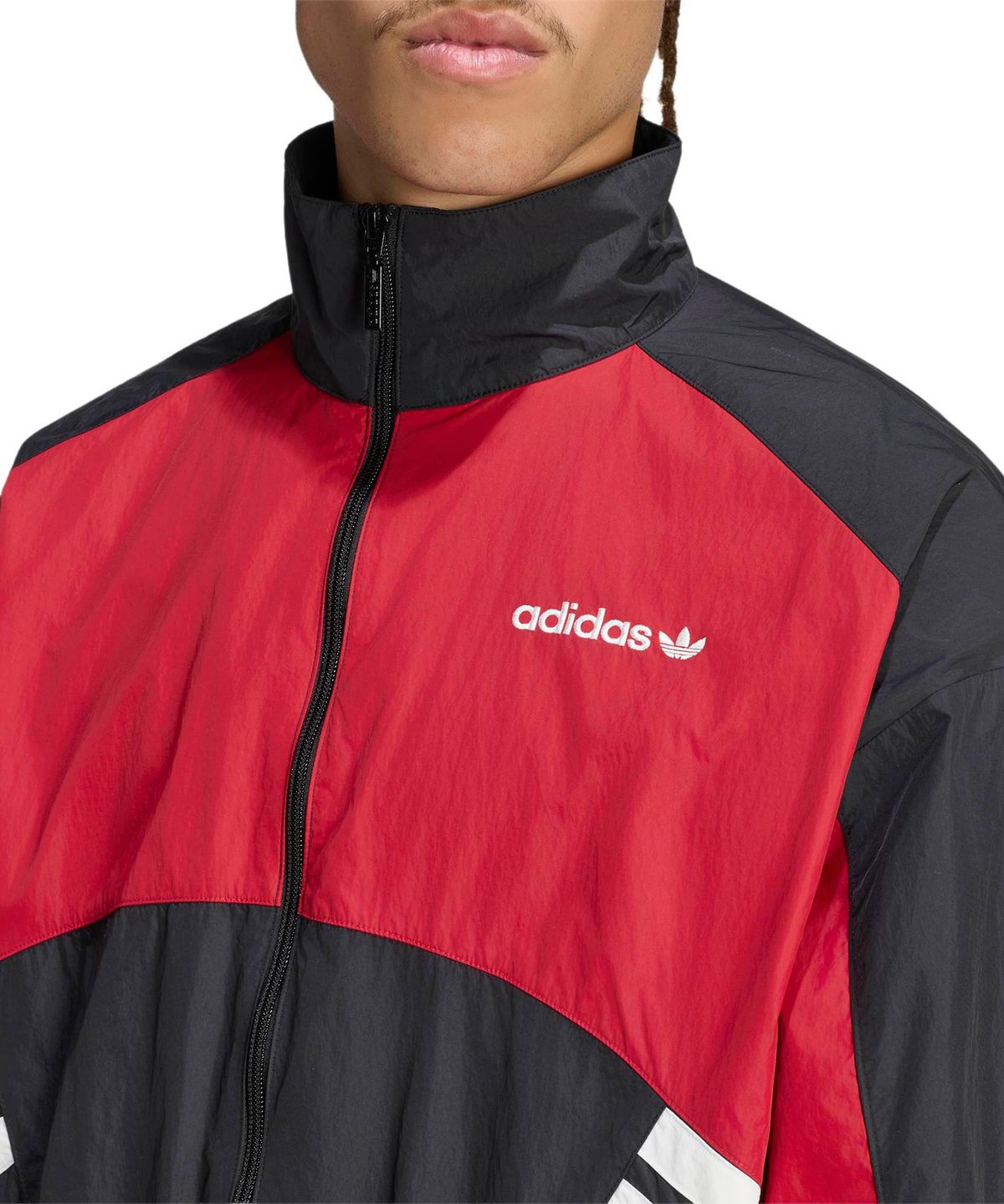 아디다스(ADIDAS) 뮌헨 93 트랙탑 - 블랙:팀빅토리레드 / KR7282