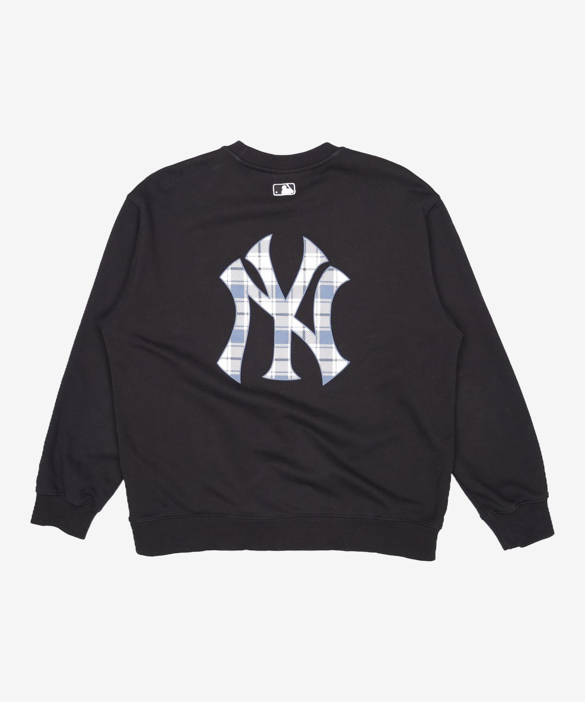 엠엘비(MLB) 체크 백 빅로고 오버핏 맨투맨 LA (Ivory) XL