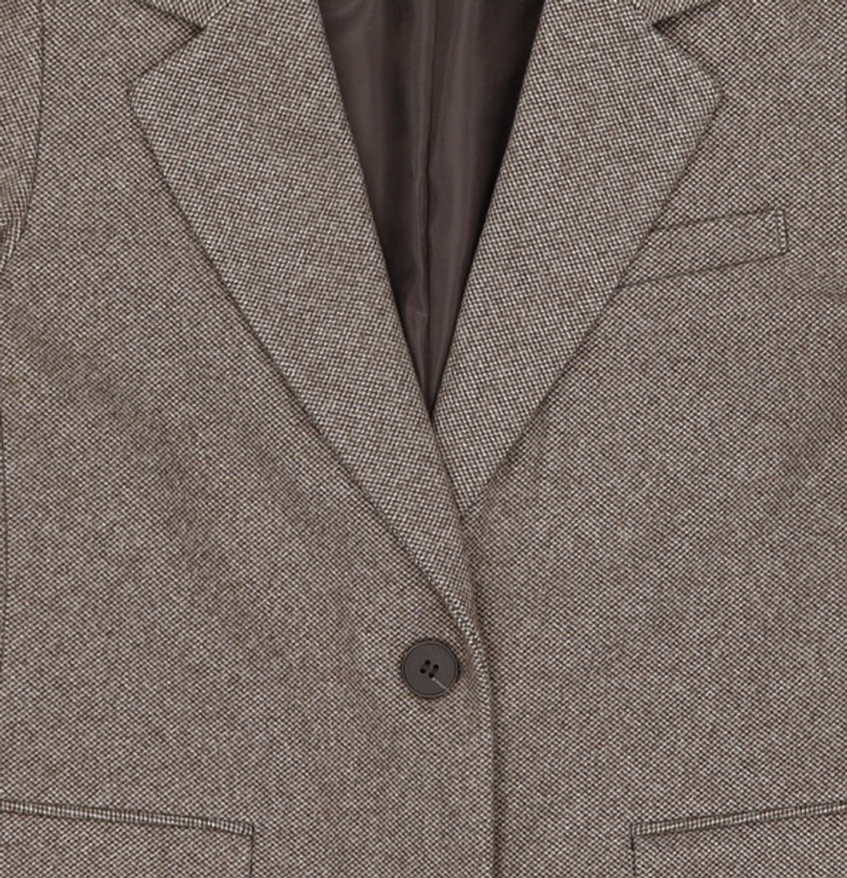 미쏘(MIXXO) 체크 일자핏 싱글 자켓 MIWJKB13PG S