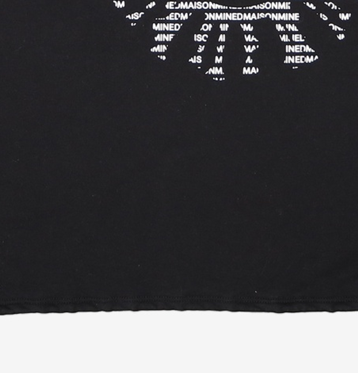 메종미네드(MAISON MINED) GENETIC LOGO HOODY BLACK M
