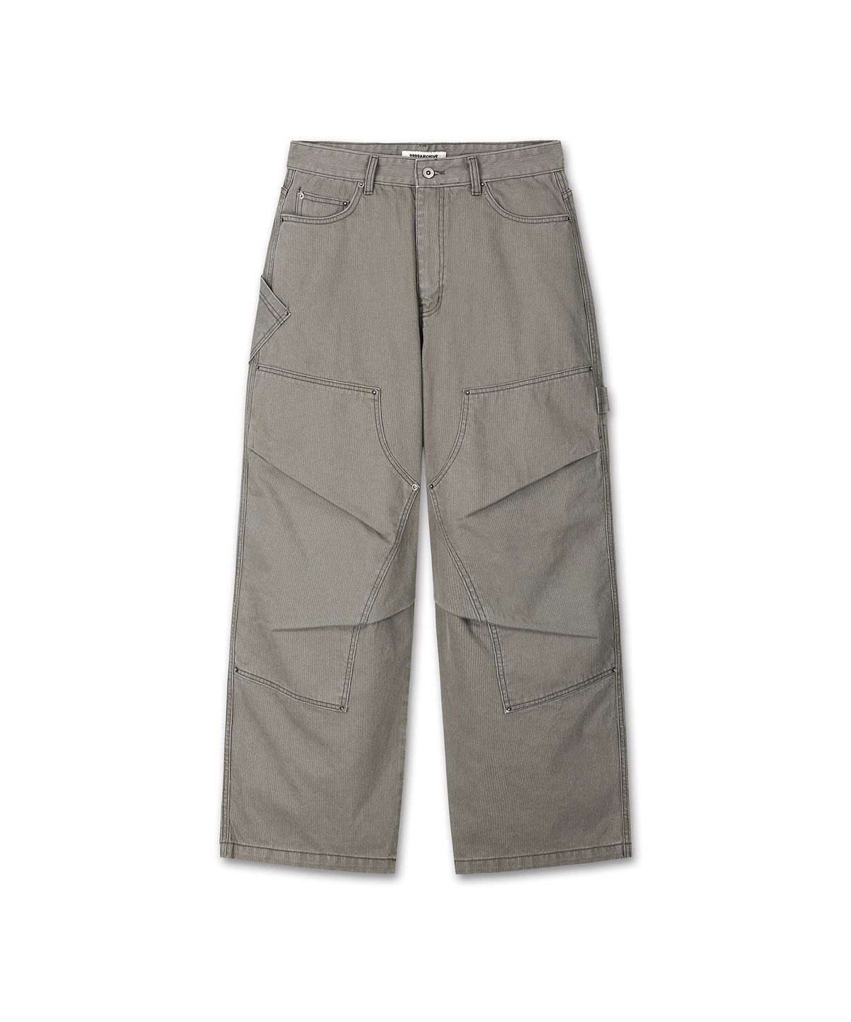 9999아카이브(9999ARCHIVE) Vintage Rugged Grain Double-Knee Pants