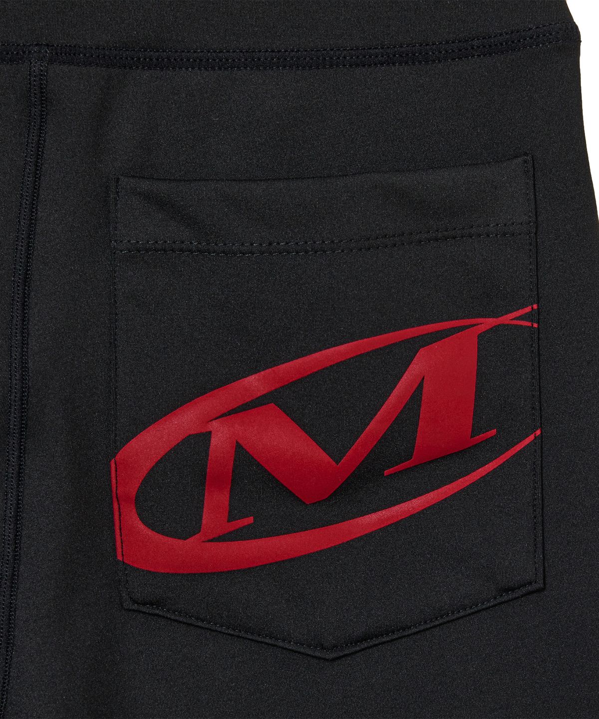 미학(MIHAK) 포켓 로고 3.5 바이커 쇼츠 (BLACK/RED)