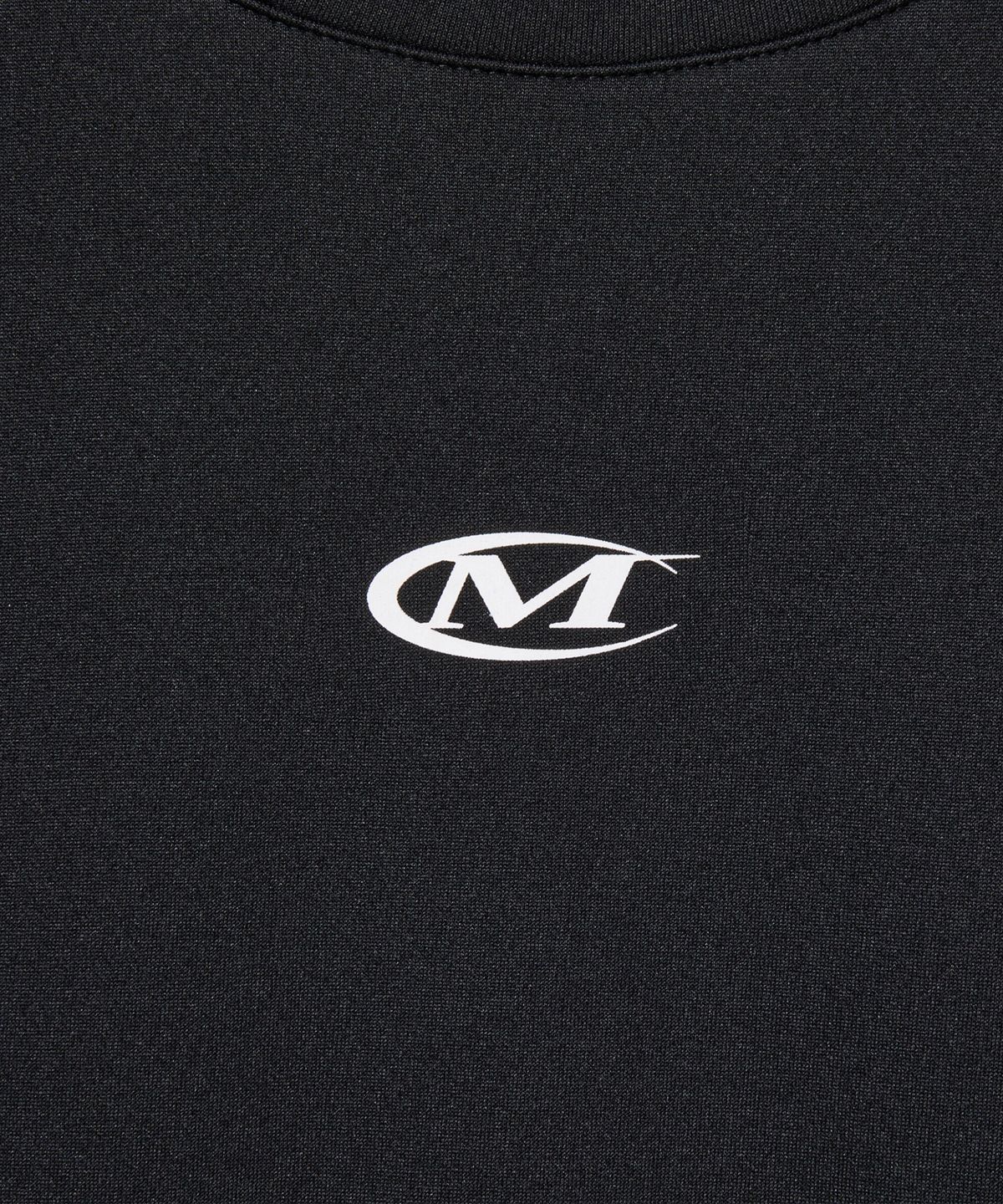 미학(MIHAK) 레터링 테이프 트랙 티셔츠 (BLACK)