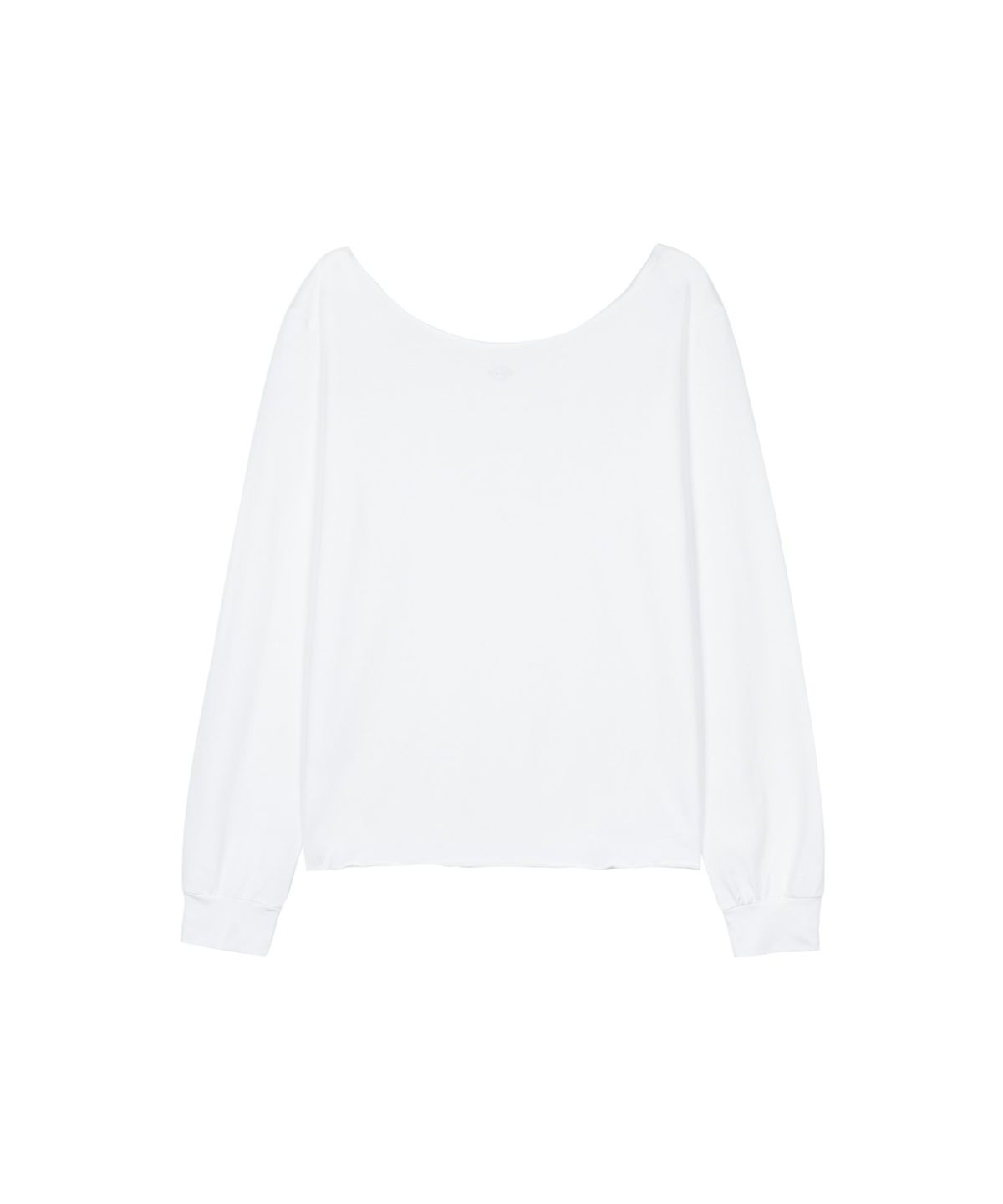 구보(GUVO) Off-Shoulder L/S Tee, White