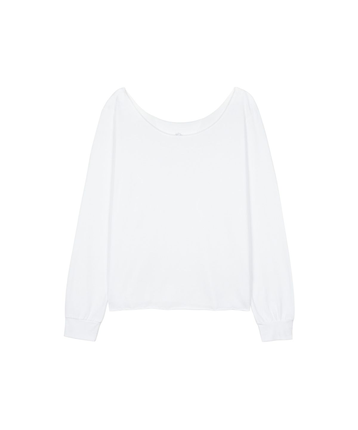 구보(GUVO) Off-Shoulder L/S Tee, White