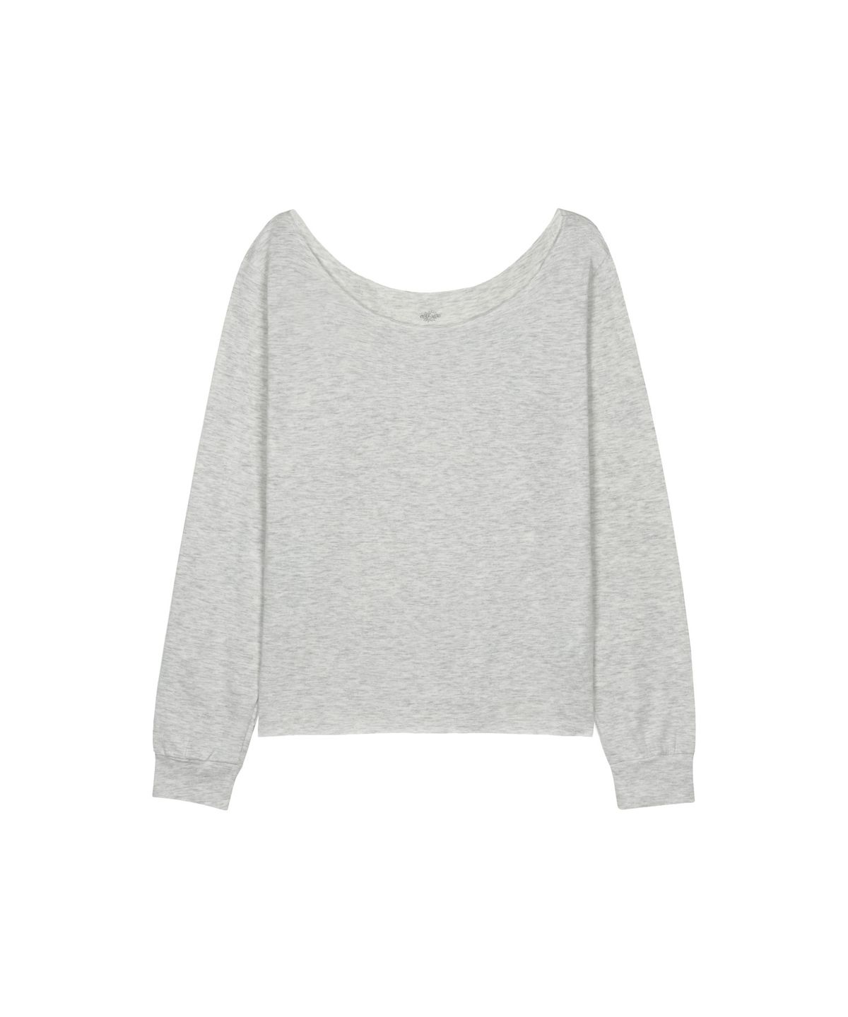 구보(GUVO) Off-Shoulder L/S Tee, Grey