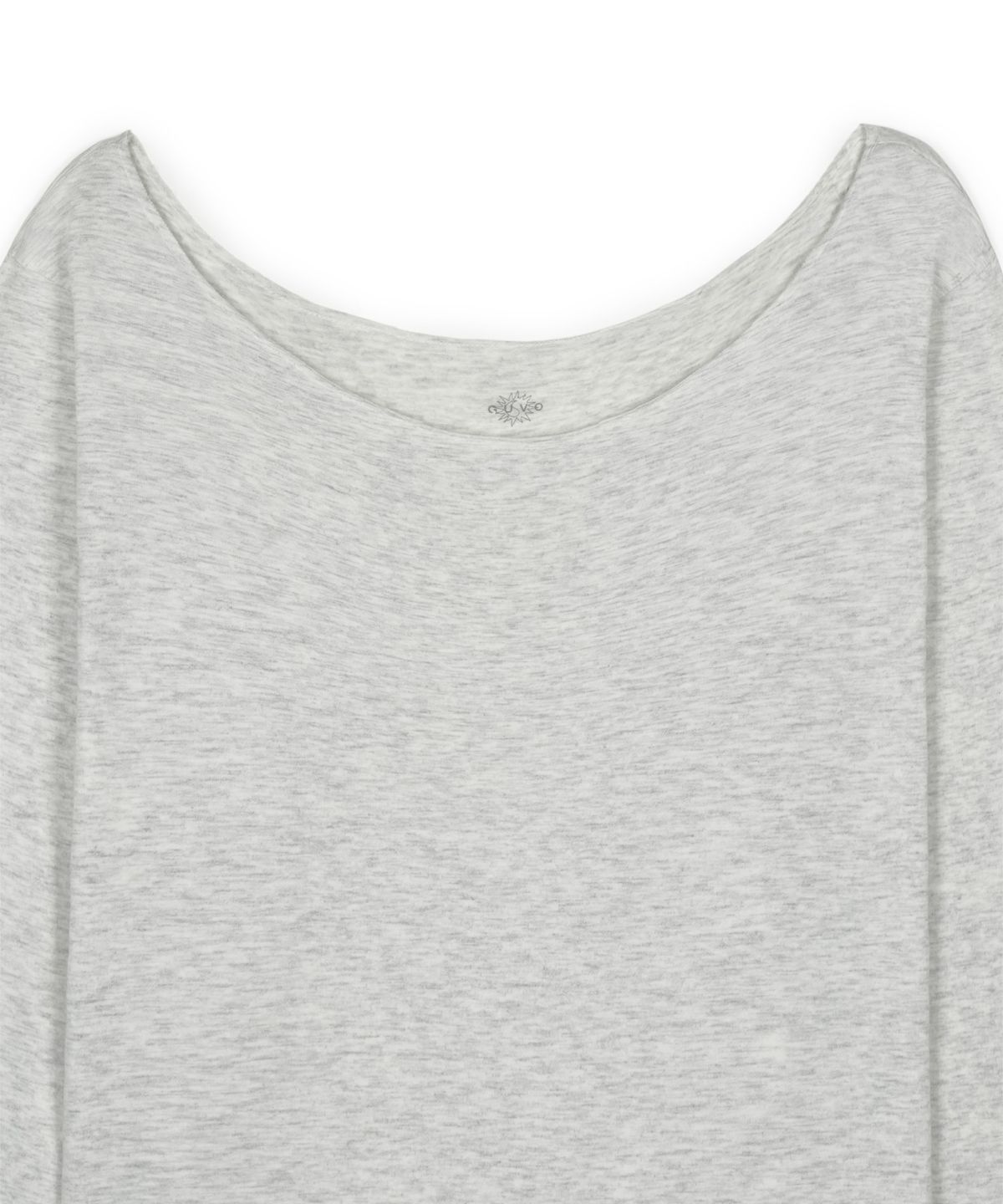 구보(GUVO) Off-Shoulder L/S Tee, Grey