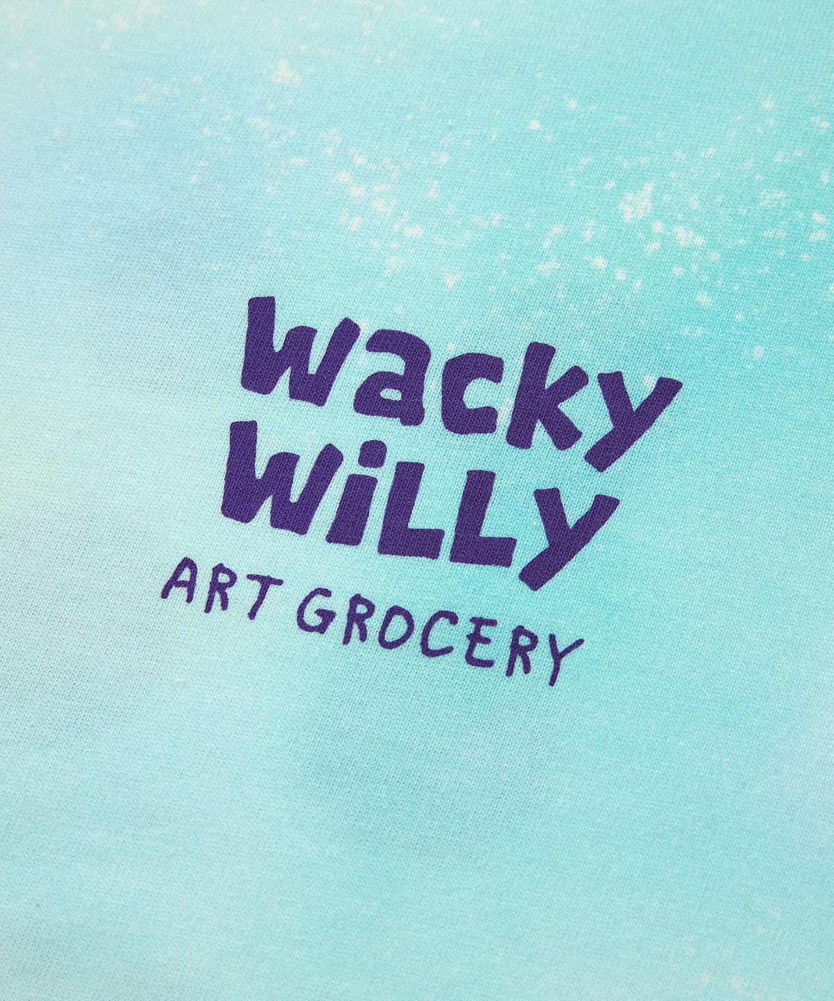 와키윌리(WACKY WILLY) [그로서리] 어셈블 아트 다잉 프린트 반팔티셔츠 패턴