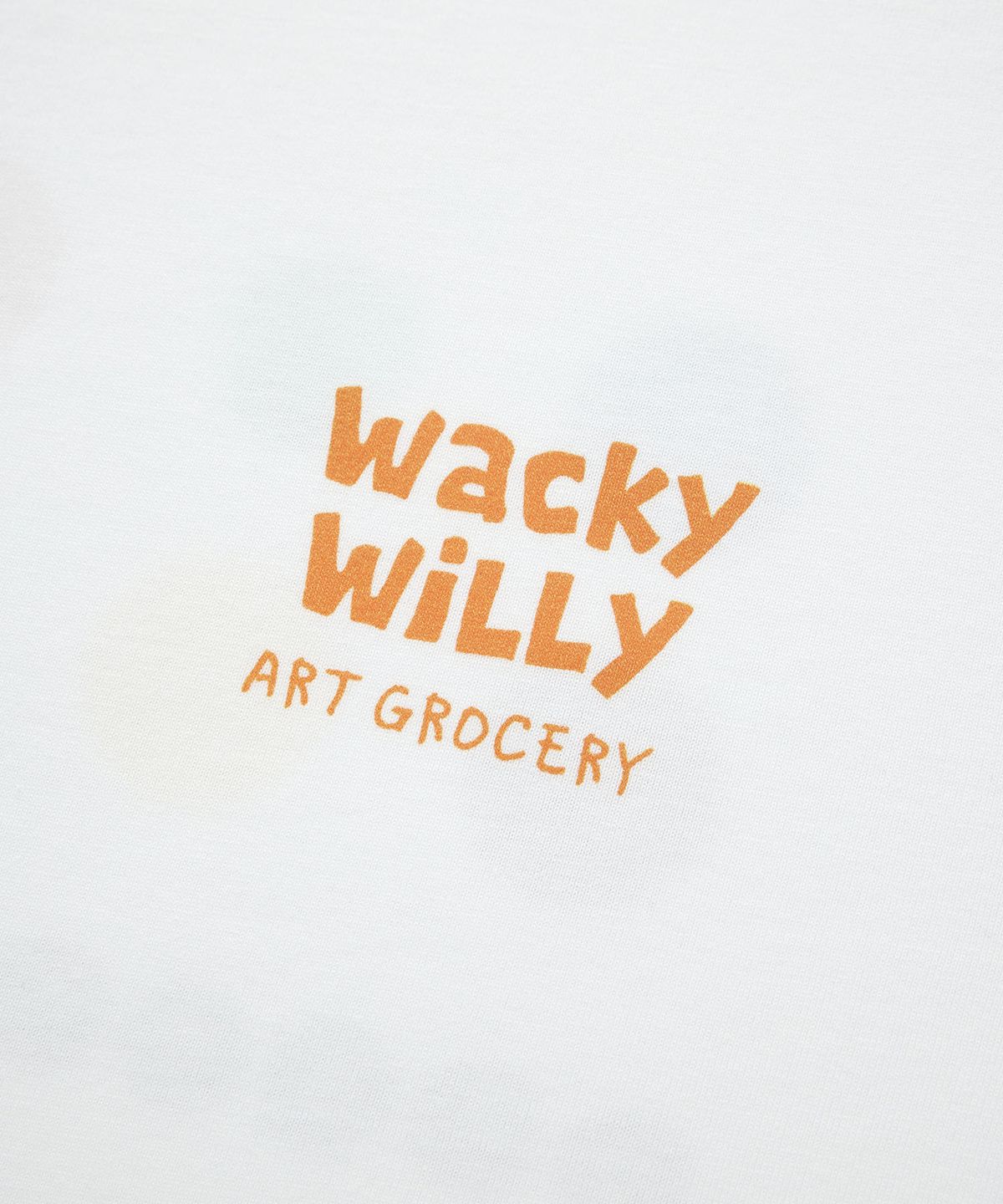 와키윌리(WACKY WILLY) [그로서리] 어셈블 아트 반팔티셔츠 화이트