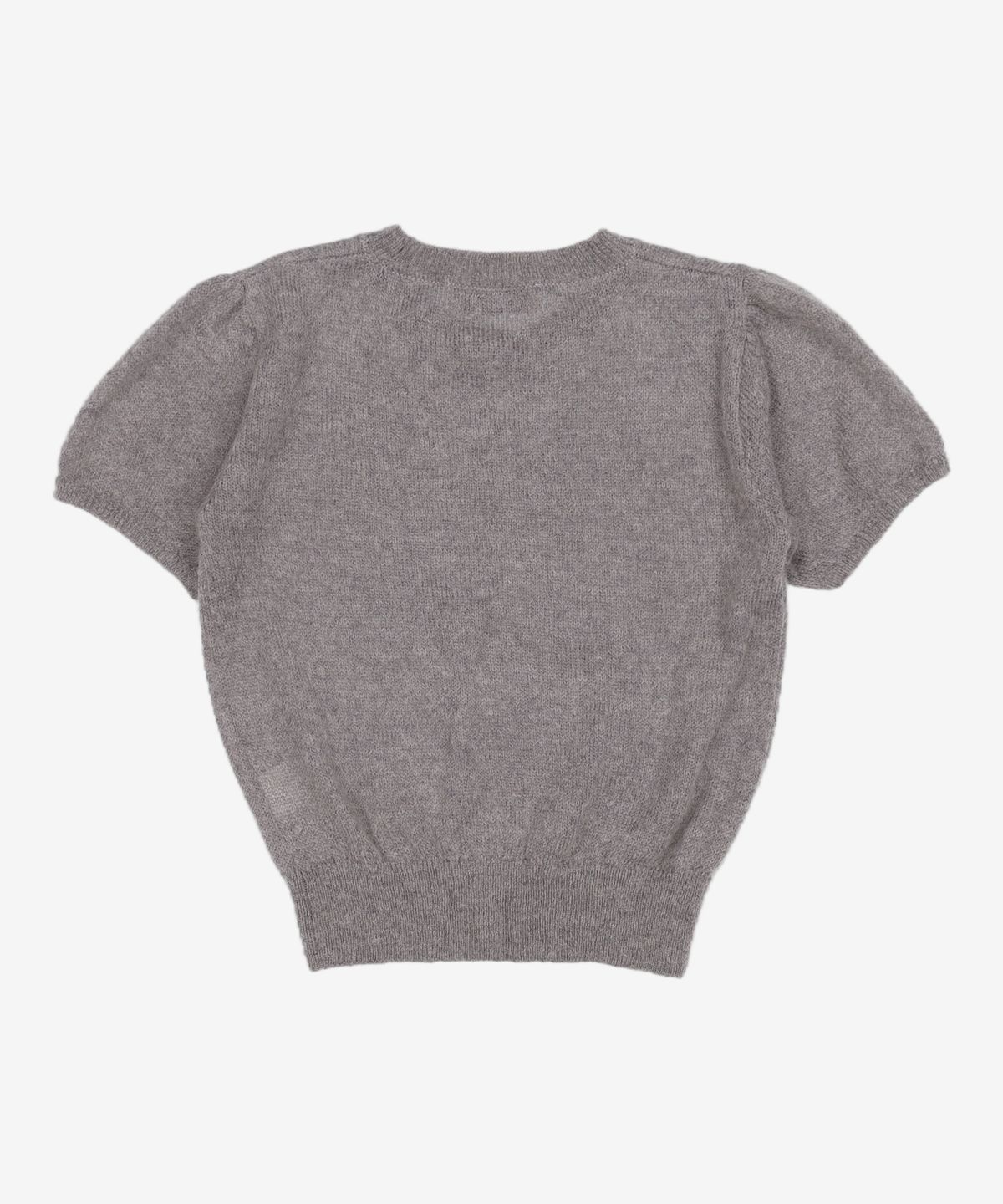 던스트(DUNST) PETIT HALF SLEEVE KNIT TOP MELANGE GREY_UDSW4C201G2 L