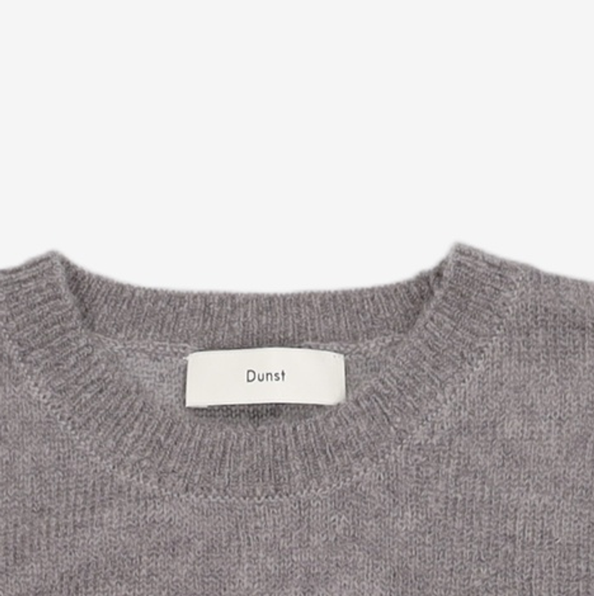 던스트(DUNST) PETIT HALF SLEEVE KNIT TOP MELANGE GREY_UDSW4C201G2 L
