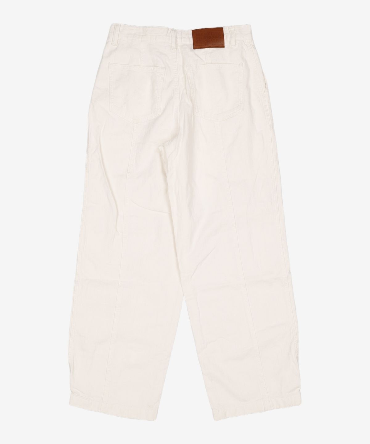 마리떼 프랑소와 저버(MARITHÉ + FRANҪOIS GIRBAUD) W TUCK WIDE DENIM PANTS ivory 27
