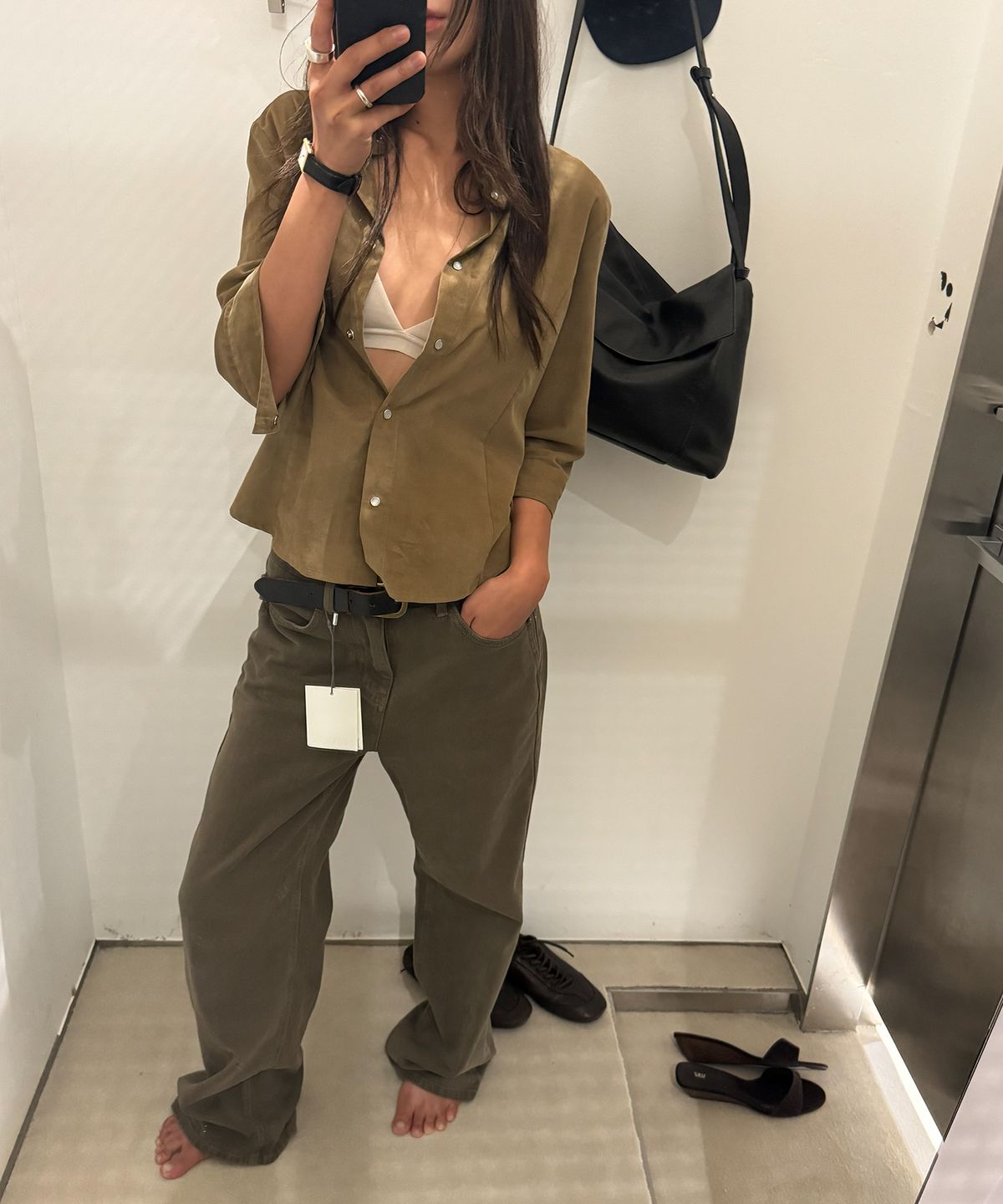 108파운드(108POUND) Edge Dying Jean_Khaki