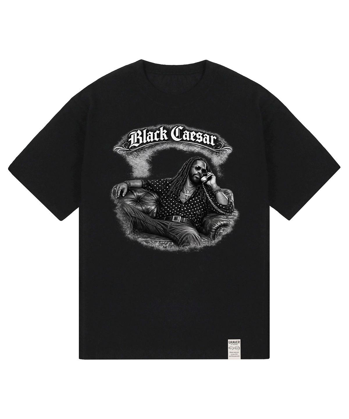 그레이버 오디너리(GRAVER ORDINARY) [ODNR UNISEX]Black Ceasar 반팔 티셔츠_2color