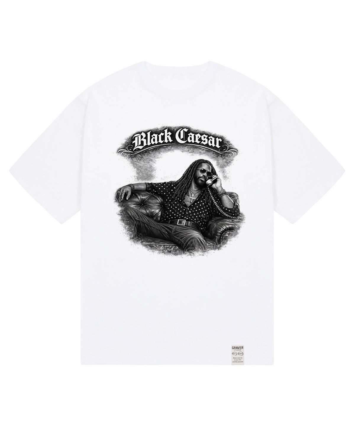 그레이버 오디너리(GRAVER ORDINARY) [ODNR UNISEX]Black Ceasar 반팔 티셔츠_2color