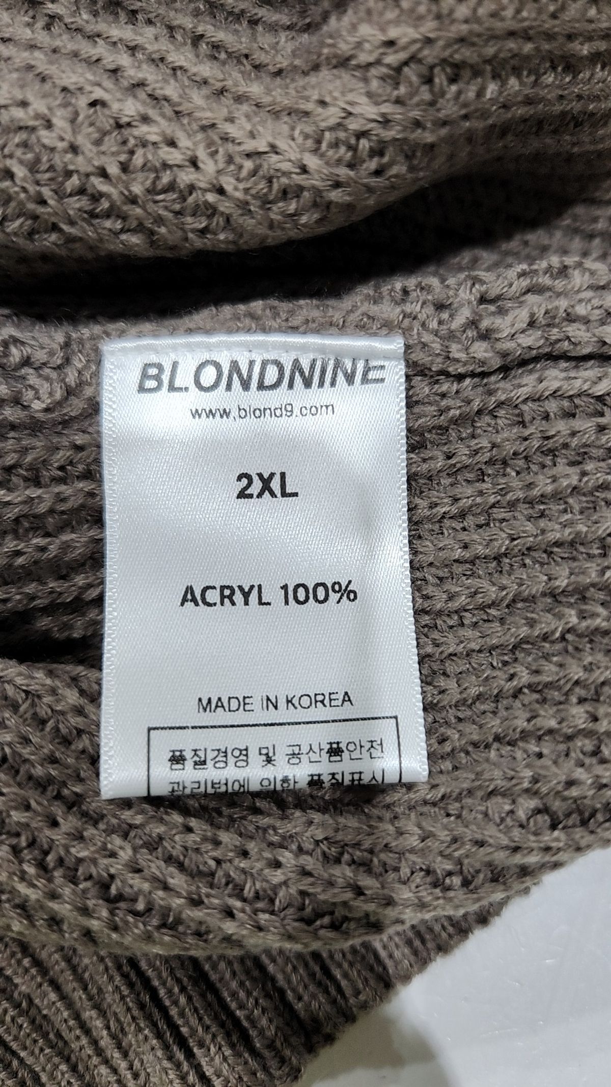블론드나인(BLOND9) 니트/스웨터 2XL