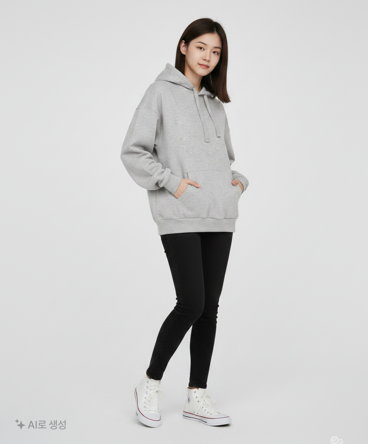니(NII) 후드 티셔츠 XS