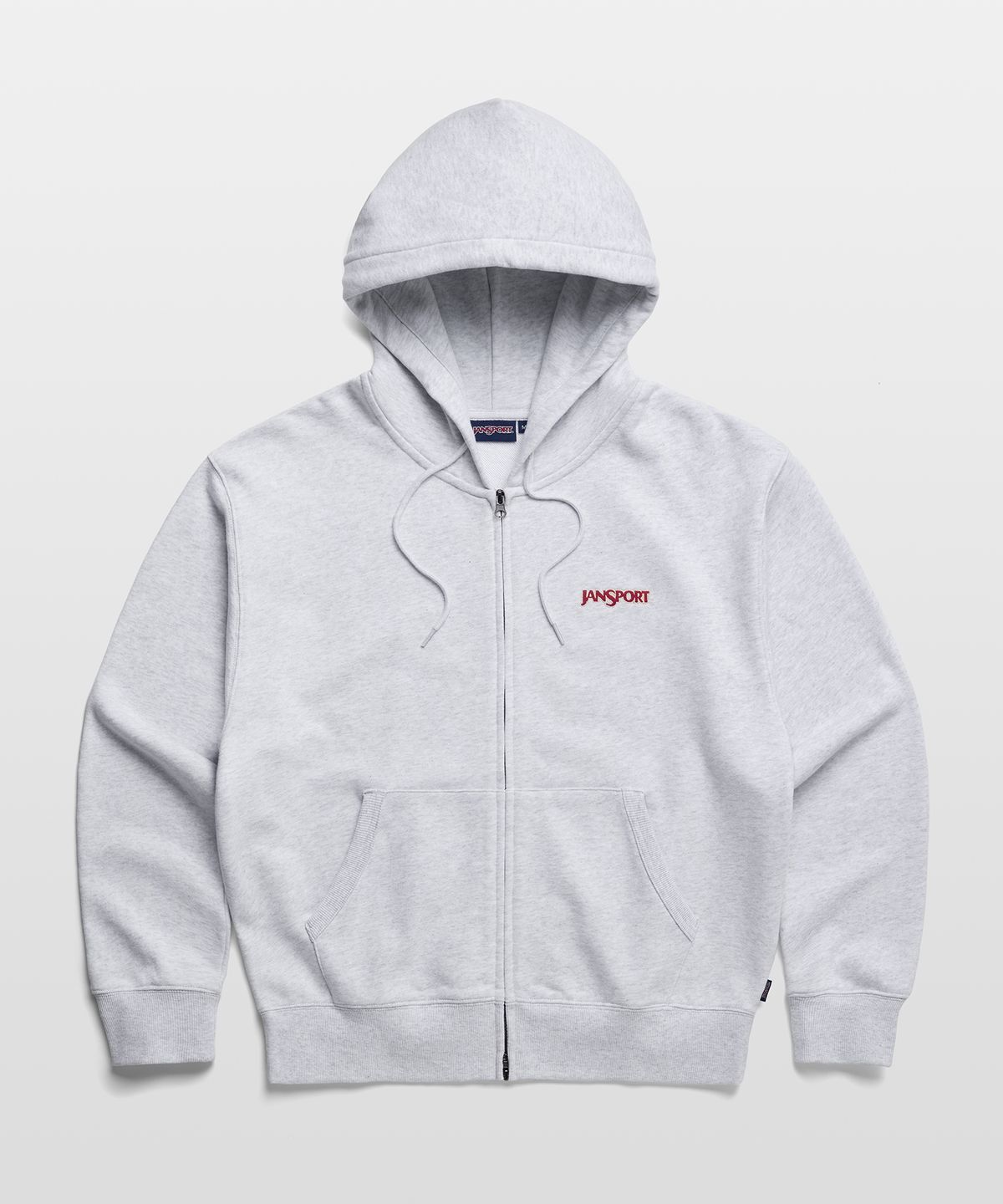 잔스포츠(JANSPORT) 베이직 로고 후드집업 MELANGE