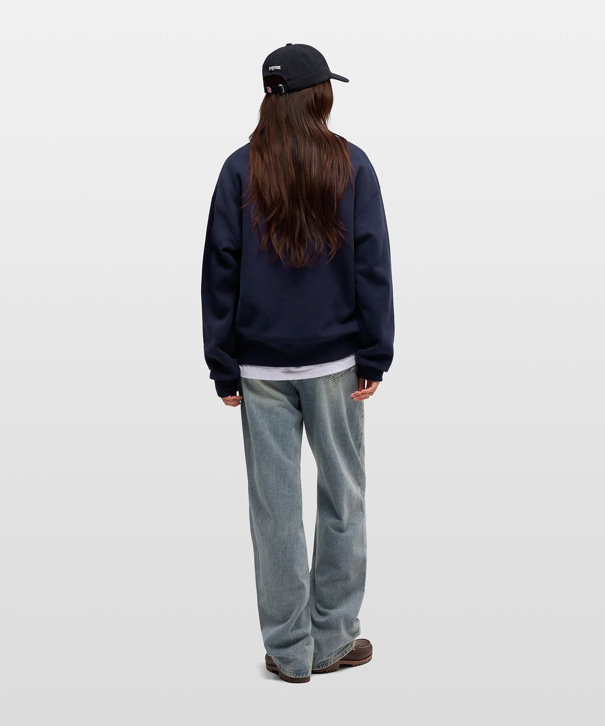 잔스포츠(JANSPORT) 리니어 마운틴 스웨트 셔츠 NAVY