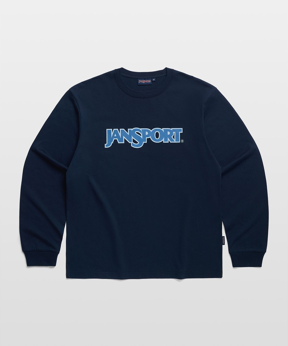 잔스포츠(JANSPORT) 베이직 로고 롱슬리브 NAVY